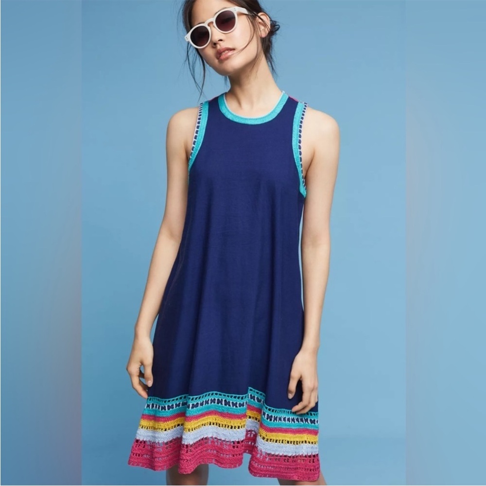 Anthropologie Akemi + Kin Crochet Trim Swing Dress Size XS